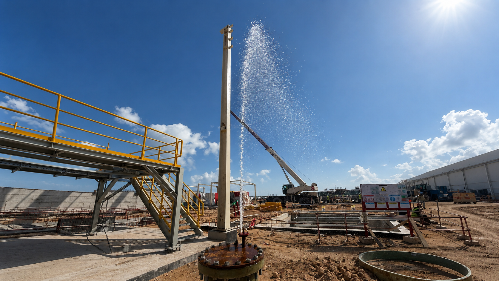 Site industriel durable avec végétation intégrée